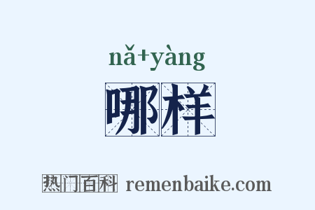 哪样是什么意思的图片